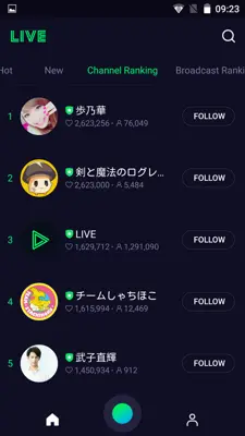 LINE LIVE android App screenshot 2